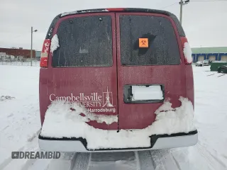 2011 Chevrolet Express Passenger 1LT with VIN 1GAZG1FG1B1109232, listed as a Copart auction lot 84252874 with Not provided miles and Salvage title. Bid and sale history available at DreamBid. Image 6.
