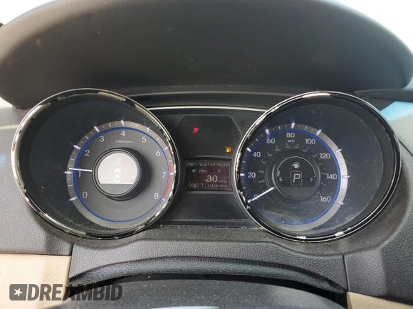 2013 Hyundai Sonata GLS with VIN 5NPEB4AC8DH659727, listed as a Copart auction lot 54721785 with 111,606 mi miles and Salvage Title. Bid and sale history available at carsss.com. Image 9.