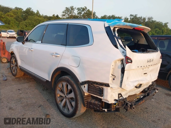 2022 Kia Telluride S with VIN 5XYP64HC1NG310548, listed as a IAAI auction lot 40086564 with 34,397 mi miles and . Bid and sale history available at DreamBid. Image 3.