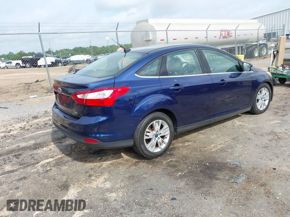 2012 Ford Focus SEL with VIN 1FAHP3H20CL135266, listed as a IAAI auction lot 42169559 with 196,104 mi miles. Bid and sale history available at carsss.com. Image 4.
