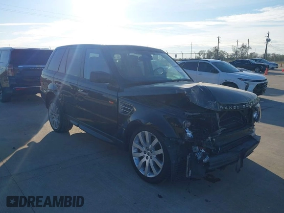 2008 Land Rover Range Rover Sport SC with VIN SALSH23408A144741, listed as a IAAI auction lot 40985850 with 110,878 mi miles. Bid and sale history available at carsss.com. Image 1.