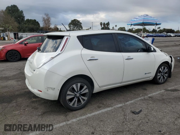 2015 Nissan LEAF SL z VIN 1N4AZ0CP0FC321455, wystawiony jako Copart lot #44955645 z przebiegiem Nie podano mil oraz Szkoda całkowita • Salvage title. Historia ofert i sprzedaży dostępna na DreamBid. Obrazek 3.