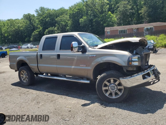 2006 Ford F-250 XL with VIN 1FTSW21P36ED15420, listed as a Copart auction lot 61687825 with 148,147 mi miles and Salvage title. Bid and sale history available at DreamBid. Image 4.