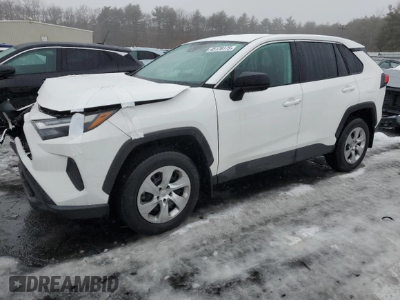 2023 Toyota RAV4 LE z VIN 2T3F1RFV9PC361071, wystawiony jako Copart lot #45128175 z przebiegiem 55 673 mil mil oraz Szkoda całkowita • Salvage title. Historia ofert i sprzedaży dostępna na DreamBid. Obrazek 1.