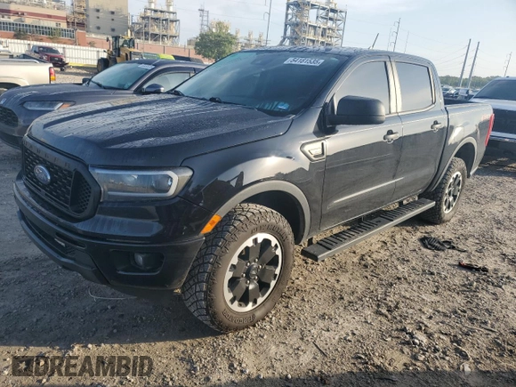 2021 Ford Ranger XL with VIN 1FTER4EH0MLD08341, listed as a Copart auction lot 54181535 with 81,478 mi miles and Salvage Title. Bid and sale history available at carsss.com. Image 1.