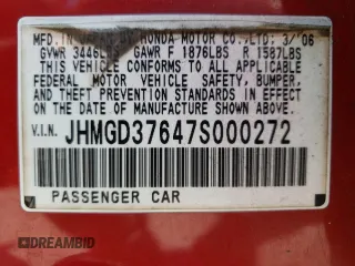 2007 Honda Fit Sport with VIN JHMGD37647S000272, listed as a Copart auction lot 61920584 with 168,922 mi miles and Salvage Title. Bid and sale history available at carsss.com. Image 15.