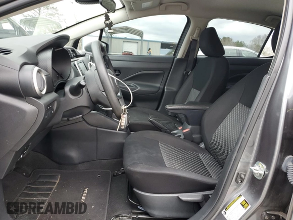 2021 Nissan Versa S with VIN 3N1CN8DV6ML903509, listed as a Copart auction lot 48020195 with 60,491 mi miles and Salvage title. Bid and sale history available at DreamBid. Image 7.