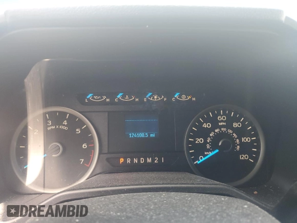2015 Ford F-150 XL with VIN 1FTEW1CF6FKD44617, listed as a Copart auction lot 48336505 with 124,100 mi miles and Salvage Title. Bid and sale history available at carsss.com. Image 9.