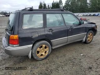 1998 Subaru Forester S with VIN JF1SF655XWH765781, listed as a Copart auction lot 45874945 with 154,624 mi miles and Salvage Title. Bid and sale history available at carsss.com. Image 3.