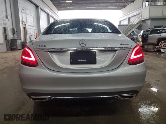 2021 Mercedes-Benz C 300 with VIN W1KWF8EBXMR636515, listed as a Copart auction lot 55797345 with 48,956 mi miles and Salvage title. Bid and sale history available at DreamBid. Image 6.