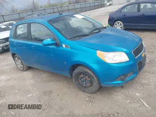 2009 Chevrolet Aveo 1LT with VIN KL1TD66E29B359012, listed as a IAAI auction lot 41944884 with 126,014 mi miles and . Bid and sale history available at DreamBid. Image 1.