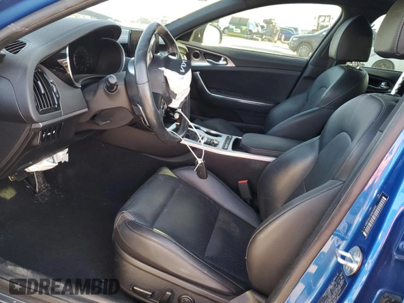 2022 Kia Stinger GT1 with VIN KNAE45LC4N6119944, listed as a Copart auction lot 73765534 with 54,963 mi miles and Salvage Title. Bid and sale history available at DreamBid. Image 7.