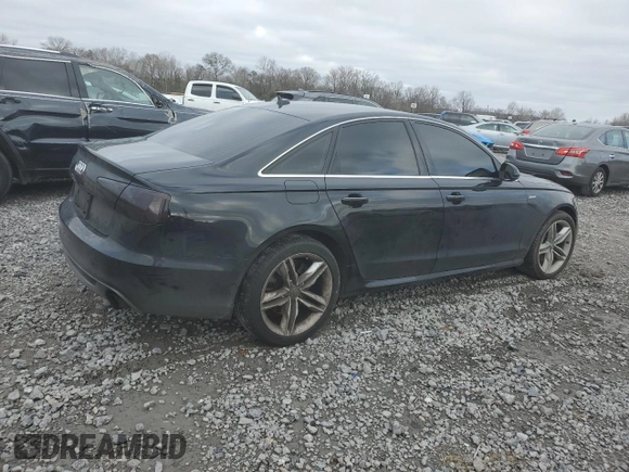 2013 Audi A6 3.0T Prestige with VIN WAUHGAFC9DN107009, listed as a Copart auction lot 87405474 with 124,171 mi miles and Salvage Title. Bid and sale history available at carsss.com. Image 3.