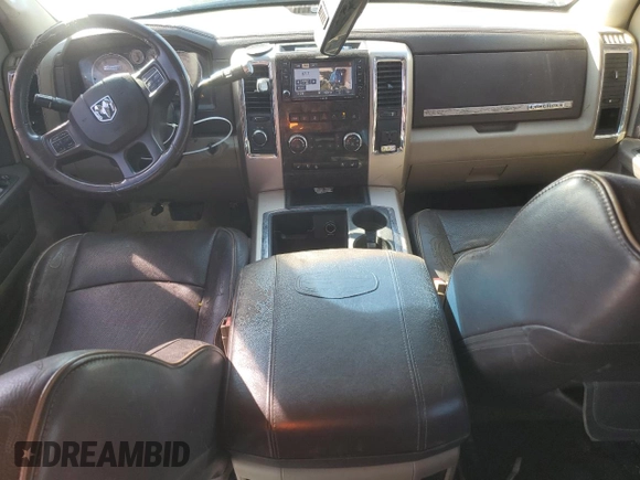 2012 Ram 2500 Laramie Longhorn with VIN 3C6UD5GLXCG185281, listed as a Copart auction lot 45575155 with 218,321 mi miles and Salvage Title. Bid and sale history available at carsss.com. Image 8.