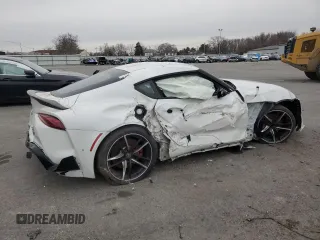 2021 Toyota GR Supra 3.0 with VIN WZ1DB0C05MW043065, listed as a Copart auction lot 43715255 with 0 mi miles and Clean Title. Bid and sale history available at carsss.com. Image 3.