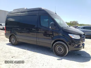 2024 Mercedes-Benz Sprinter with VIN W1Z4NFHYXRP650336, listed as a Copart auction lot 53669065 with 12,256 mi miles and Salvage Title. Bid and sale history available at DreamBid. Image 4.