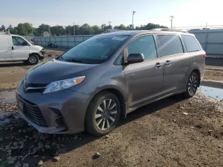 2018 Toyota Sienna LE with VIN 5TDJZ3DC3JS203625, listed as a Copart auction lot 61287235 with 98,183 mi miles and Salvage title. Bid and sale history available at DreamBid. Image 1.