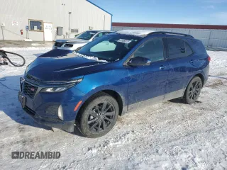 2022 Chevrolet Equinox RS with VIN 3GNAXWEV6NS119458, listed as a Copart auction lot 87836975 with 52,174 mi miles and Salvage title. Bid and sale history available at DreamBid. Image 1.
