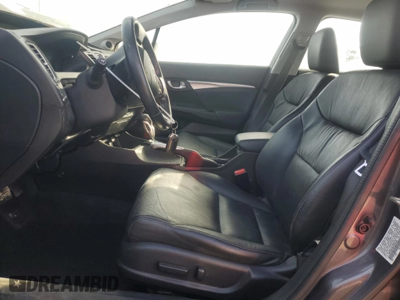2015 Honda Civic EX-L with VIN 19XFB2F99FE224146, listed as a Copart auction lot 46740495 with 57,004 mi miles and Salvage Title. Bid and sale history available at carsss.com. Image 7.