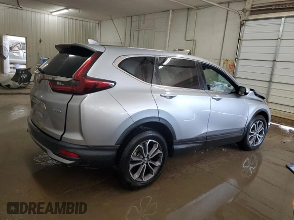 2021 Honda CR-V EX with VIN 2HKRW2H58MH645439, listed as a Copart auction lot 53483645 with 51,175 mi miles and Salvage Title. Bid and sale history available at carsss.com. Image 3.