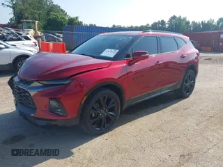 2021 Chevrolet Blazer RS with VIN 3GNKBERS2MS503863, listed as a IAAI auction lot 42424635 with 76,040 mi miles and . Bid and sale history available at DreamBid. Image 2.