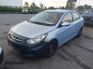 2012 Hyundai Accent GLS with VIN KMHCT4AE1CU201372, listed as a IAAI auction lot 42096676 with 83,254 mi miles and . Bid and sale history available at carsss.com. Image 2.