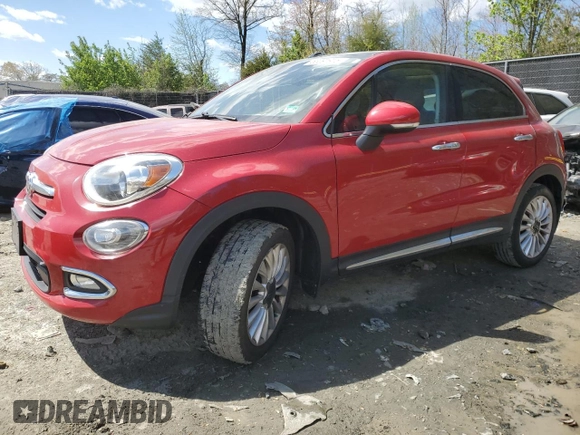 2016 FIAT 500X Lounge z VIN ZFBCFYDT4GP389082, wystawiony jako Copart lot #53291915 z przebiegiem 117 153 mil mil oraz Szkoda całkowita • Salvage title. Historia ofert i sprzedaży dostępna na DreamBid. Obrazek 1.