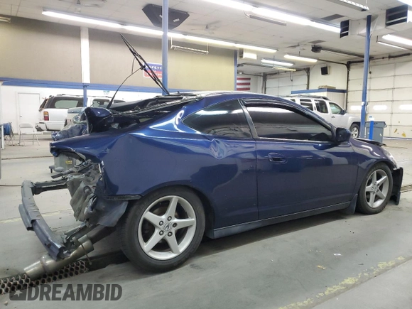 2002 Acura RSX Manual with VIN JH4DC53862C039120, listed as a Copart auction lot 71610304 with 240,505 mi miles and Salvage title. Bid and sale history available at DreamBid. Image 3.