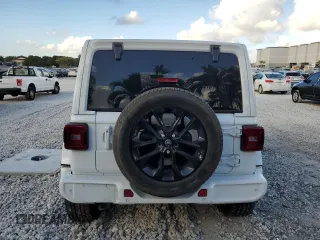 2023 Jeep Wrangler Sahara with VIN 1C4HJXEN3PW634598, listed as a Copart auction lot 44504005 with 17,548 mi miles and Salvage Title. Bid and sale history available at carsss.com. Image 6.