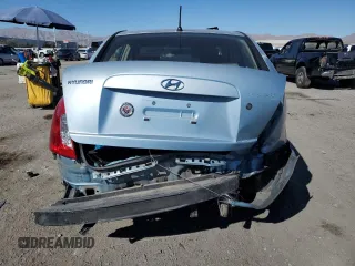 2006 Hyundai Accent GLS with VIN KMHCN46C76U053685, listed as a Copart auction lot 46544965 with 288,694 mi miles and Salvage Title. Bid and sale history available at carsss.com. Image 6.