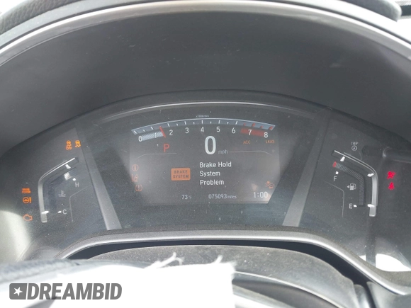 2019 Honda CR-V EX with VIN 2HKRW1H56KH507065, listed as a IAAI auction lot 41835128 with 75,093 mi miles. Bid and sale history available at carsss.com. Image 7.