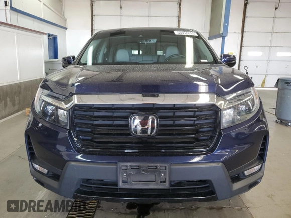 2022 Honda Ridgeline RTL-E with VIN 5FPYK3F72NB039076, listed as a Copart auction lot 53978815 with 55,828 mi miles and Salvage Title. Bid and sale history available at DreamBid. Image 5.