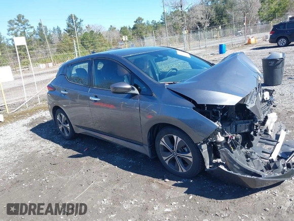 2021 Nissan LEAF SV with VIN 1N4AZ1CV0MC554964, listed as a IAAI auction lot 41649673 with 24,605 mi miles and . Bid and sale history available at DreamBid. Image 1.