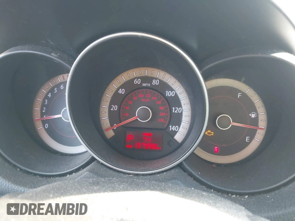 2012 Kia Forte EX with VIN KNAFU4A27C5476031, listed as a IAAI auction lot 41633058 with 137,998 mi miles. Bid and sale history available at carsss.com. Image 7.