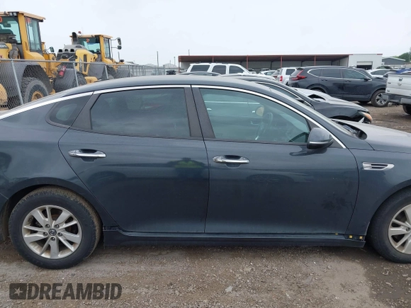 2016 Kia Optima LX with VIN KNAGT4L37G5070799, listed as a IAAI auction lot 41963239 with 116,308 mi miles. Bid and sale history available at carsss.com. Image 13.