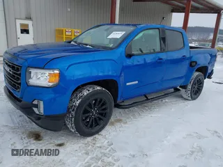 2021 GMC Canyon 4WD Elevation with VIN 1GTG6CEN9M1247181, listed as a IAAI auction lot 41285616 with 46,080 mi miles. Bid and sale history available at carsss.com. Image 2.