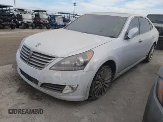 2014 Hyundai Equus Ultimate z VIN KMHGH4JH2EU090296, wystawiony jako Copart lot #74122484 z przebiegiem Nie podano mil oraz Szkody całkowita. Historia ofert i sprzedaży dostępna na DreamBid. Obrazek 1.