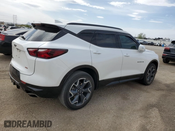 2020 Chevrolet Blazer RS z VIN 3GNKBERS8LS602346, wystawiony jako Copart lot #56731885 z przebiegiem 71 726 mil mil oraz Szkoda całkowita • Salvage title. Historia ofert i sprzedaży dostępna na DreamBid. Obrazek 3.