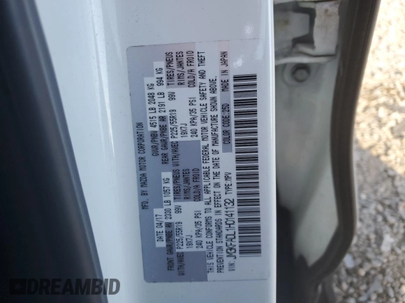 2017 Mazda CX-5 Grand Touring with VIN JM3KFADL1H0141132, listed as a Copart auction lot 51755095 with 116,220 mi miles and Salvage Title. Bid and sale history available at carsss.com. Image 15.
