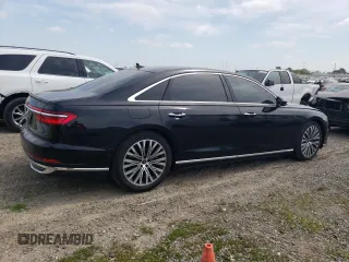 2021 Audi A8 with VIN WAU8DAF80MN027280, listed as a Copart auction lot 50757015 with 47,181 mi miles and Salvage Title. Bid and sale history available at carsss.com. Image 3.