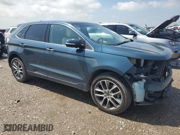 2016 Ford Edge Titanium with VIN 2FMPK4K97GBB15016, listed as a Copart auction lot 51073725 with 115,496 mi miles and Salvage Title. Bid and sale history available at carsss.com. Image 4.