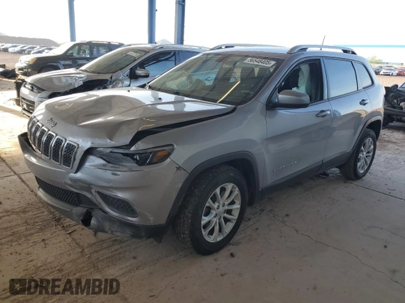 2020 Jeep Cherokee Latitude with VIN 1C4PJLCB1LD543946, listed as a Copart auction lot 56548405 with 112,387 mi miles and Salvage title. Bid and sale history available at DreamBid. Image 1.
