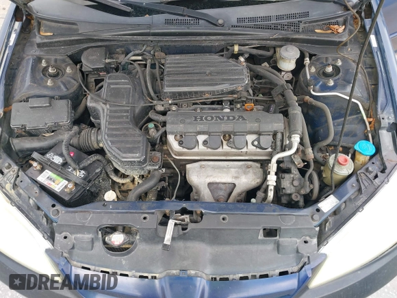 2004 Honda Civic LX with VIN 2HGES16514H602613, listed as a IAAI auction lot 39716121 with 215,401 mi miles and . Bid and sale history available at carsss.com. Image 10.