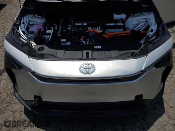 2024 Toyota bZ4X XLE with VIN JTMAAAAA1RA044367, listed as a Copart auction lot 59583075 with 10,890 mi miles and Salvage title. Bid and sale history available at DreamBid. Image 12.