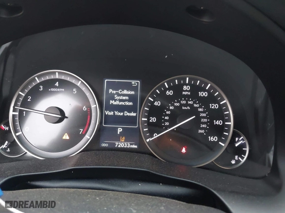 2016 Lexus ES 350 with VIN 58ABK1GGXGU021778, listed as a IAAI auction lot 41889191 with 72,033 mi miles. Bid and sale history available at carsss.com. Image 7.