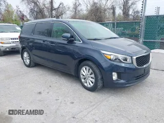 2017 Kia Sedona EX with VIN KNDMC5C19H6259380, listed as a IAAI auction lot 42005081 with 126,698 mi miles. Bid and sale history available at carsss.com. Image 1.