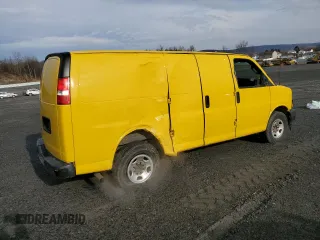 2018 Chevrolet Express Cargo Van with VIN 1GCWGAFG5J1316473, listed as a Copart auction lot 48440095 with 283,565 mi miles and Salvage Title. Bid and sale history available at carsss.com. Image 3.