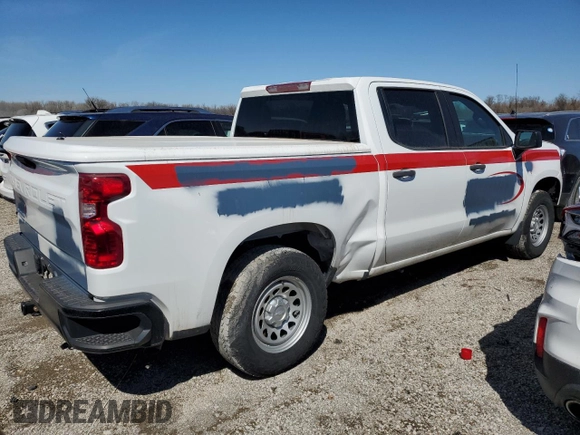 2022 Chevrolet Silverado 1500 with VIN 3GCPDAEK6NG536358, listed as a Copart auction lot 43649455 with 75,904 mi miles and Salvage Title. Bid and sale history available at DreamBid. Image 3.