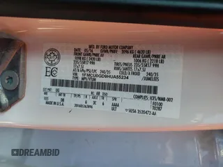 2017 Ford Escape SE with VIN 1FMCU0GD9HUA55234, listed as a Copart auction lot 54173385 with 216,896 mi miles and Clean Title. Bid and sale history available at DreamBid. Image 13.