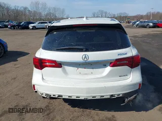 2017 Acura MDX w/Technology Pkg with VIN 5FRYD4H56HB023051, listed as a IAAI auction lot 41893936 with 109,546 mi miles. Bid and sale history available at carsss.com. Image 16.